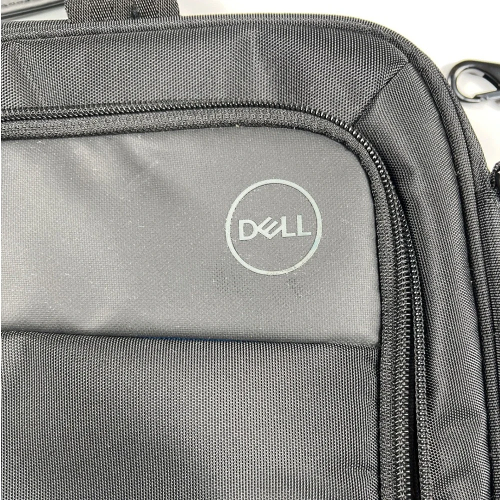 Dell Laptop Bag Briefcase Black Padded Computer Case‎ Shoulder Strap NWOT